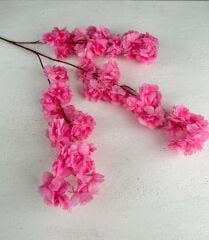 UZUN YAPAY BAHAR DALI KOYU PEMBE