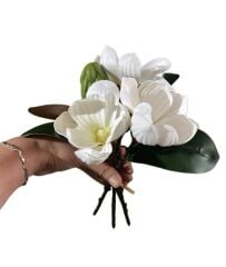 KÜÇÜK BOY LÜKS MANOLYA BUKETİ BEYAZ