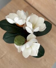 KÜÇÜK BOY LÜKS MANOLYA BUKETİ BEYAZ