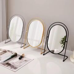 METAL STANTLI LÜKS AYNA DEKOR GÜMÜŞ