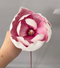 İTHAL LÜKS MANOLYA DALI KOYU PEMBE