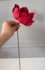 İTHAL LÜKS MANOLYA DALI KIRMIZI