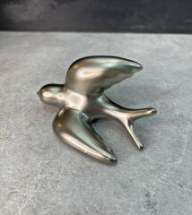 SERAMİK KUŞ MAGNET MAT GÜMÜŞ