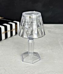 ABAJUR MODEL MİNİ LED MASA LAMBASI ELMAS 12 CM