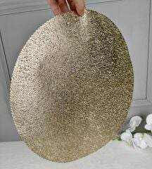 LATEKS 6'LI YUVARLAK SUPLA HASIR GOLD