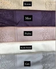 LEKE TUTMAZ DANTEL MODEL MASA ÖRTÜSÜ GRİ 160X220 CM