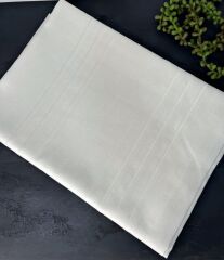 ŞERİTLİ MASA ÖRTÜSÜ BEYAZ 160x220 CM