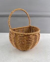 RATTAN ÇİÇEKLİK KAPI DUVAR BALKON SEPETİ KÜÇÜK BOY