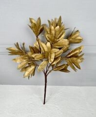 YAPAY YAPRAKLI ÇİÇEK GOLD