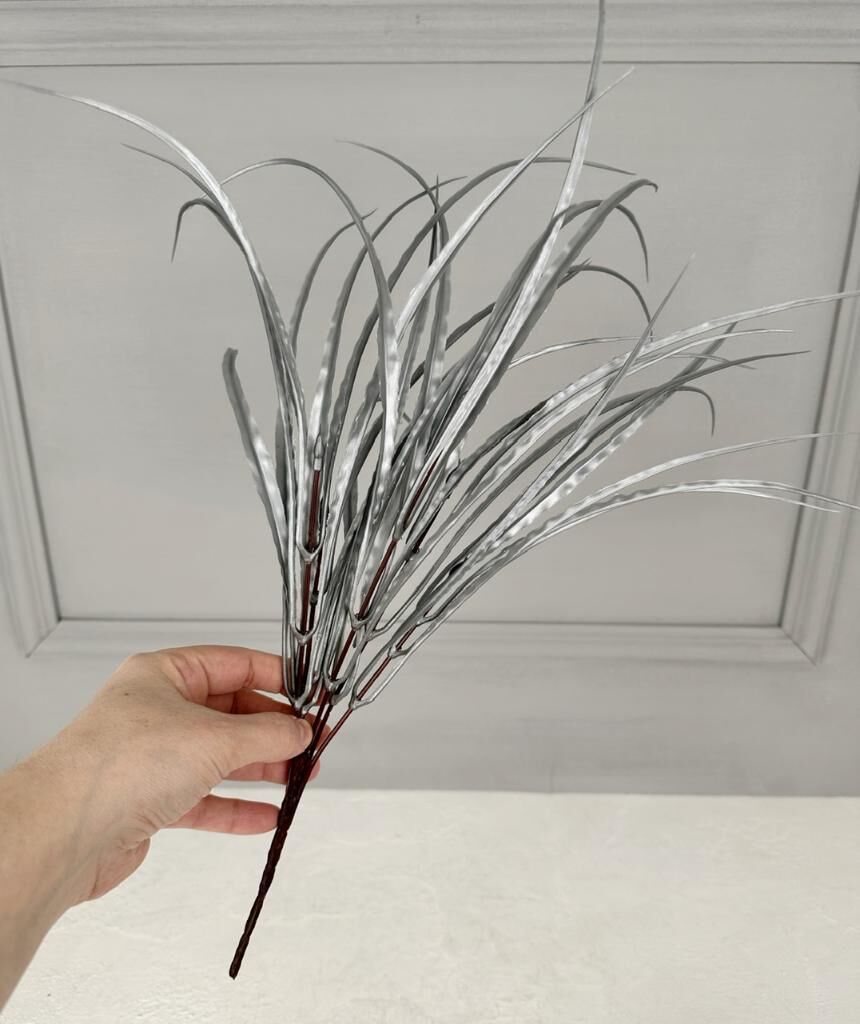 YAPAY UZUN DÜZ ÇİÇEK GÜMÜŞ