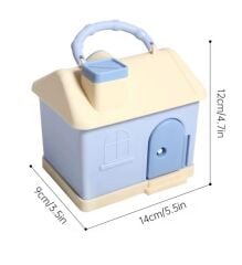 ANAHTARLI STİCKER HEDİYELİ EĞLENCELİ ÇOCUK KUMBARA MAVİ RENK