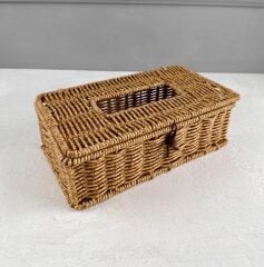 RATTAN HASIR PEÇETELİK ORGANİZER DİKDÖRTGEN SEPET