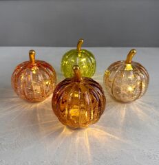 LED IŞIKLI CAM KABAK DEKOR KAHVE