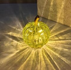 LED IŞIKLI CAM KABAK DEKOR YEŞİL