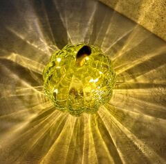 LED IŞIKLI CAM KABAK DEKOR YEŞİL