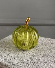 LED IŞIKLI CAM KABAK DEKOR YEŞİL