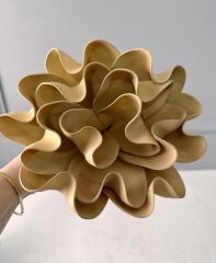 MAT KUM BEJİ YAPAY LATEKS EVA ÇİÇEK