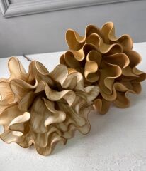 BEYAZLI BEJ YAPAY LATEKS EVA ÇİÇEK