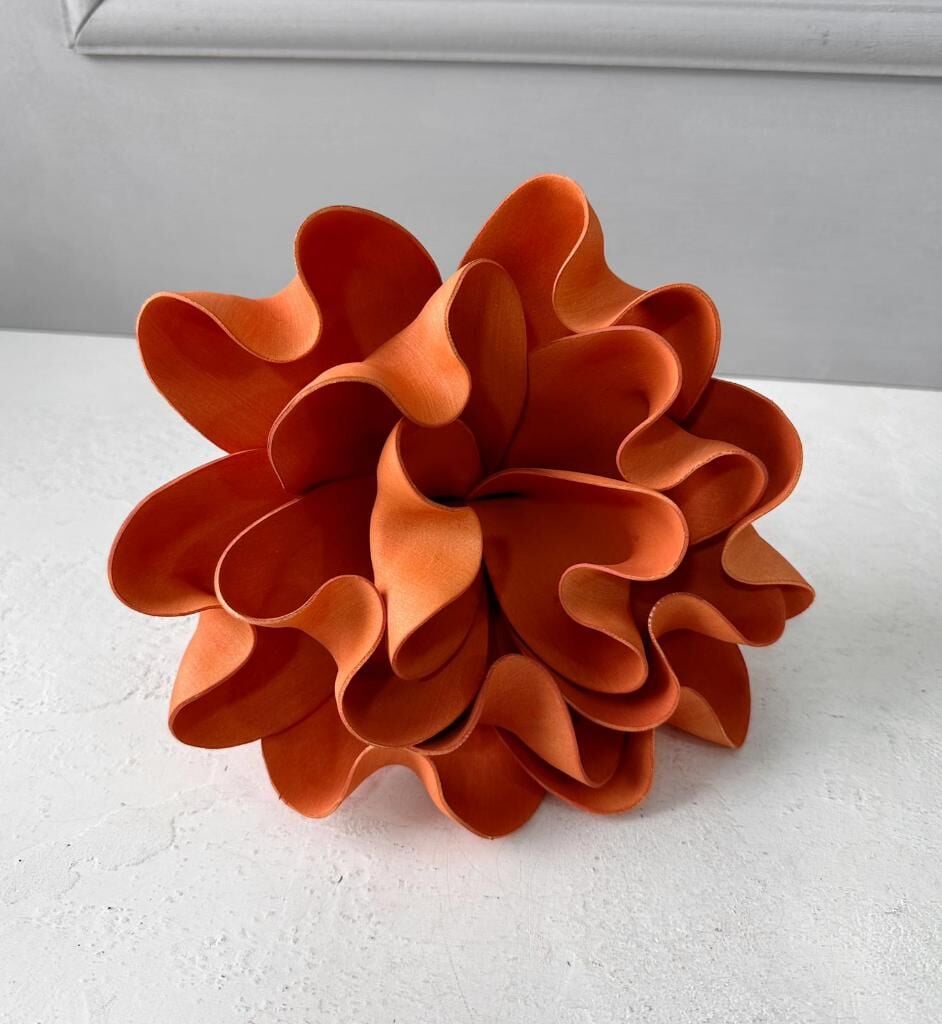 MAT TURUNCU YAPAY LATEKS EVA ÇİÇEK