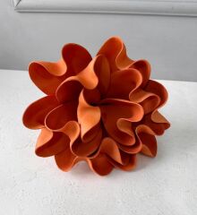 MAT TURUNCU YAPAY LATEKS EVA ÇİÇEK