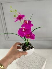 3'LÜ YAPAY MİNİ ISLAK ORKİDE SETİ 30 CM