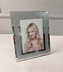 GÜMÜŞ SİMLİ AYNALI ÇERÇEVE 13X18 CM