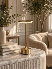 DOKUNMATİK LED MASA LAMBASI GOLD 29 CM