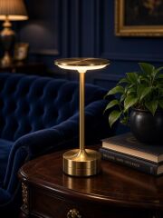 DOKUNMATİK LED MASA LAMBASI GOLD 29 CM