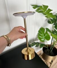 DOKUNMATİK LED MASA LAMBASI GOLD 29 CM