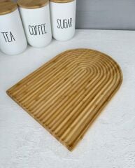 BAMBU GÖKKUŞAĞI MODEL DEKORATİF SUNUM TAHTASI