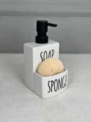 SERAMİK SOAP SABUNLUK SÜNGERLİ
