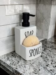SERAMİK SOAP SABUNLUK SÜNGERLİ