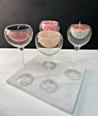 ÇİFT CİDARLI AYAKLI MUMLUK ADET