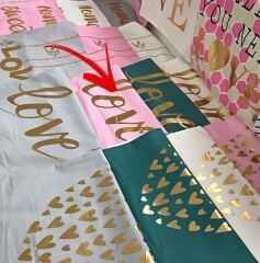 YALDIZLI KILIF İTALİK LOVE PEMBE