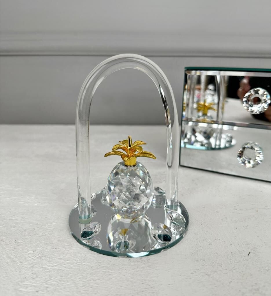 KRİSTAL GÖKKUŞAĞI MODEL STANTLI ANANAS GOLD