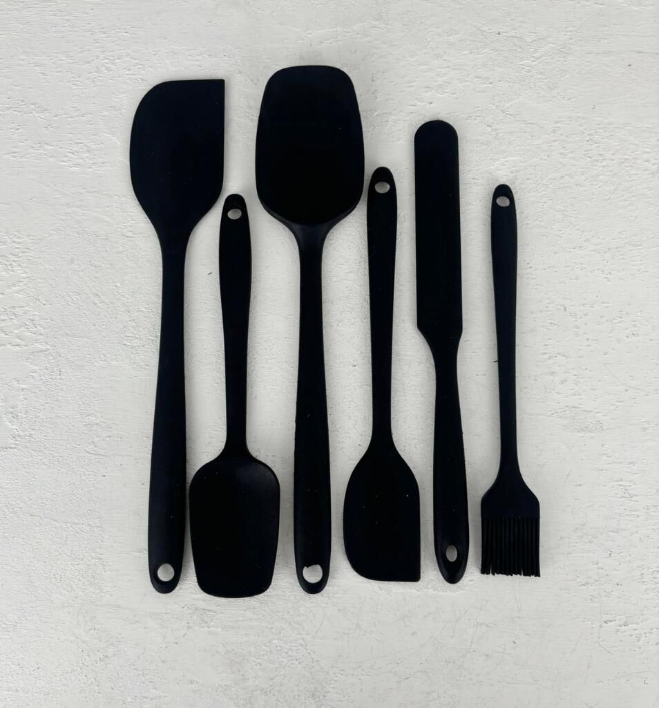 6'LI SİLİKON SPATULA SETİ SİYAH