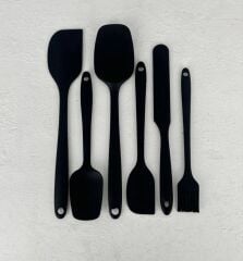 6'LI SİLİKON SPATULA SETİ SİYAH