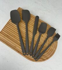 6'LI SİLİKON SPATULA SETİ GRİ