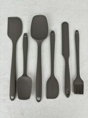 6'LI SİLİKON SPATULA SETİ GRİ