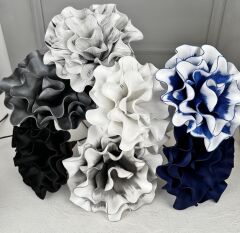 LACİVERT BEYAZ YAPAY LATEKS EVA ÇİÇEK