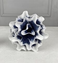 LACİVERT BEYAZ YAPAY LATEKS EVA ÇİÇEK