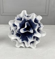 LACİVERT BEYAZ YAPAY LATEKS EVA ÇİÇEK