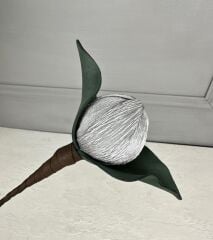 YAPAY LATEKS TOP ÇİÇEK GÜMÜŞ