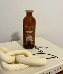 BOHEM İSKANDİNAV AMBER CAM VAZO 16 CM