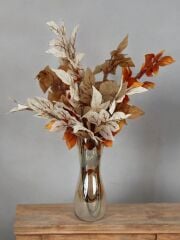 KUM SAATİ MODEL UZUN CAM VAZO GOLD 30 CM