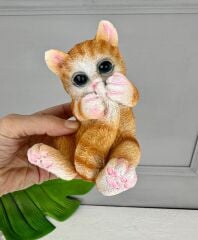SERAMİK KEDİ BİBLO SARI