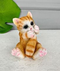 SERAMİK KEDİ BİBLO SARI