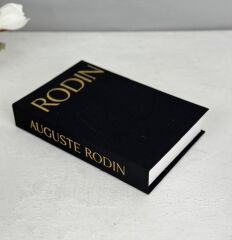 KUMAŞ KAPLI DEKORATİF KİTAP KUTUSU SİYAH GOLD