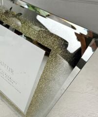 AYNALI SİMLİ ÇERÇEVE GOLD 13X18 CM