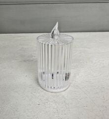 SİLİNDİR MODEL PİLLİ LED MUM 11 CM